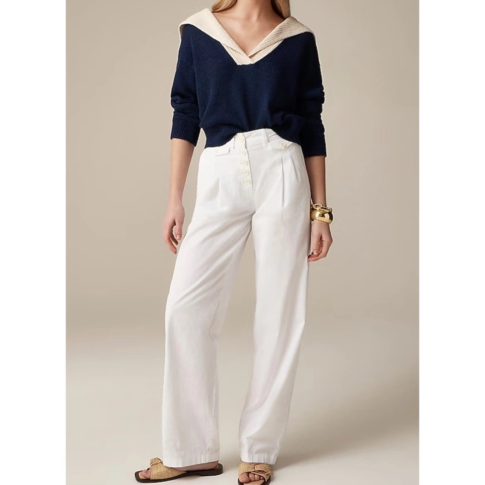 J Crew High Rise Wide Leg Salior Pant